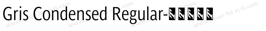 Gris Condensed Regular字体转换